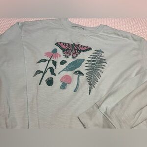 NWOT - SO Graphic Long Sleeve Shirt with Nature Print